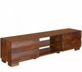 @home Waves Low Hight Wall Unit With Walnut Finish