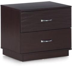 @Home Winner Bedside Table in Dark Walnut Finish