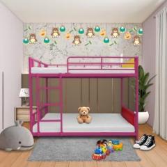 Auxiliary |Alpha Twin Bunk Bed for Junior/Adult with Guard Rail, Space Saving, Noise Free Metal Bunk Bed