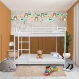 Auxiliary |Delta Heavy Bunk Bed For Junior/Adult With GuardRail, Space Saving, Noise Free Metal Bunk Bed