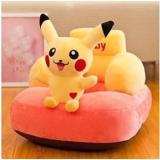 Avs Pikachu Shape Soft Plush Cushion Baby Sofa Seat Or Rocking Chair For Kids 45 Cm Yellow Orange Fabric Sofa