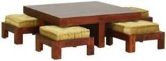 Bandana Furnitures DT _ VF 01 Solid Wood 4 Seater Dining Table