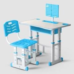 Baybee Reading Writing Study Table for Kids Chair For Students 3 Height Adjustable Kids Metal Study Table