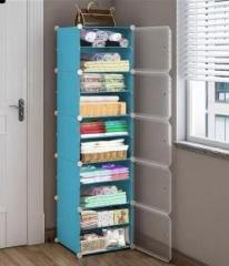 Bazku 5 Door 10 Shelf Plastic Collapsible Cupboard PC Collapsible Wardrobe