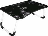 Bbd Kitchen Shop Laptop Table Wood Portable Laptop Table Finish Color Black Flower, Pre Assembled Solid Wood Study Table