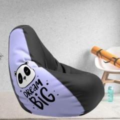 Beannie XXXL Dream Big Black Lavender Teardrop Bean Bag With Bean Filling