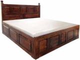 Bhagwati Arts Sheesham Wood King Size Bed/Cot For BedRoom/Guest Room/Hotel King Box Bed/Cot Solid Wood King Box Bed