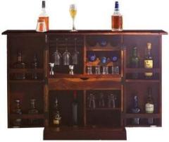 Bharat Furniture House Solid Sheesham Wood Diamond Bar Cabinets for Living Room Storage Furniture Solid Wood Bar Cabinet