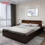 Bharat Lifestyle Atmore Low Height Engineered Wood Queen Bed