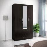 Bharat Lifestyle Sydney Engineered Wood 3 Door Wardrobe