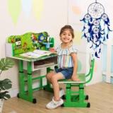 Bhella Kids Study Table & Chair With Adjustable Height With Dream Catcher Engineered Wood Study Table