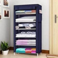 Bhimada 6 Layer Multi Utility Collapsible Wardrobe Carbon Steel Collapsible Wardrobe