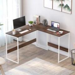 Bluewud Corbyn L Shape Study and Computer Laptop Table for Home or Office, WFH Desk Engineered Wood Multipurpose Table