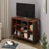 Bluewud Gautier TV Unit, Set Top Box Stand/TV Cabinet With Shelves For Books & D Cor Engineered Wood TV Entertainment Unit