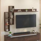 Bluewud Miltra Wall Mount TV Top Shelf Unit, Wall Decor Floating Shelve Rack D cor Unit Engineered Wood TV Entertainment Unit