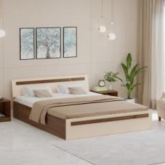 Bluewud Pollo King Size Double Bed With Storage for Bedroom Home Furniture Engineered Wood King Box Bed