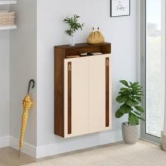 Bluewud Whartin 2 Door Shoe rack with storage shelve for Hall Home Furniture Engineered Wood Bar Cabinet