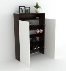 Bluewud Whartin Wall Mount Shoe Rack with Doors Engineered Wood Bar Cabinet