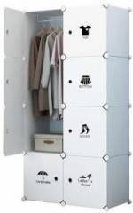 Bucketlist Multi Use Clothes Storage PP Collapsible Wardrobe