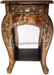 Buffet Handicrafts Solid Wood Bedside Table