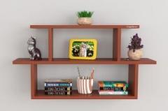 Captiver Engineered Wood Wall Mounted Books Shelf Racks Stand Tray Tier 3 Engineered Wood Open Book Shelf