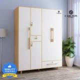 Carlton London Charlotte Engineered Wood 5 Door Wardrobe