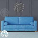 Carlton London Freya Fabric 3 Seater Sofa