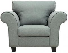 CasaCraft Anapolis One Seater Sofa in Ash Grey Colour