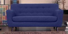 CasaCraft Carlito Two Seater Sofa in Blue Colour