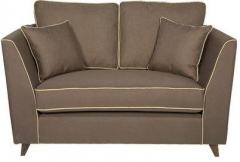 CasaCraft Carmelo Two Seater Sofa in Dark Brown Colour