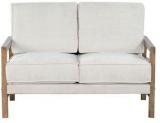 CasaCraft Cartagena Beige Two Seater Sofa In Brown Finish