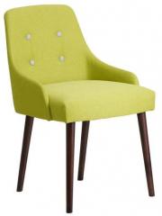 CasaCraft Celano Chair in Green Color with Buttons