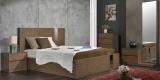 CasaCraft Emilio Queen Size Bed With Storage In Belgian Oak Finish