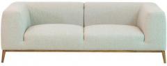 CasaCraft Felciano Three Seater Sofa in Sandy Brown & Platinum Grey Colour