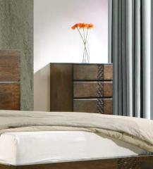 CasaCraft Felipa Chest of Four Drawers in Antique Grey Finish