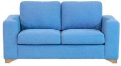 CasaCraft Iganzio Two Seater Sofa in Sea Blue Colour