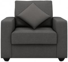 CasaCraft Jordana One Seater Sofa in Royal Grey Colour