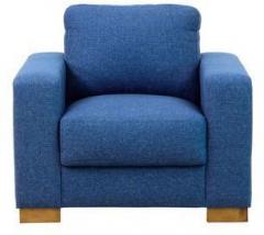 CasaCraft L'Aquila One Seater Sofa in Denim Blue Colour