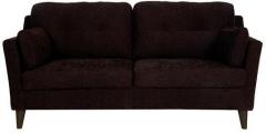 CasaCraft Liliana Three Seater Sofa in Chestnut Brown Colour