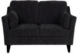 CasaCraft Liliana Two Seater Sofa In Charcoal Grey Colour