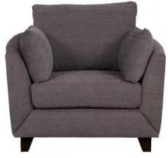 CasaCraft Nikole One Seater Sofa in Slate Grey Colour