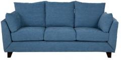 CasaCraft Nikole Three Seater Sofa in Steel Blue Colour