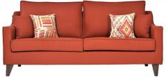 CasaCraft Pamplona Three Seater Sofa in Coral Colour