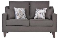 CasaCraft Pamplona Two Seater Sofa in Charcoal Grey Colour