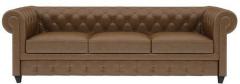 CasaCraft Princeton Three Seater Sofa in Chester Tobacco Colour