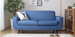 CasaCraft Rafael Three Seater Sofa in Blue Colour