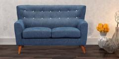 CasaCraft San Pablo Two Seater Sofa in Oxford Blue Colour