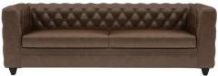 CasaCraft William Three Seater Sofa in Chester Brown Colour