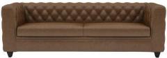 CasaCraft William Three Seater Sofa in Chester Tobacco Colour