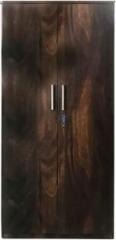 Caspian Wooden Almirah with Locker & Hanging Space for Clothes Home Furniture Storage Engineered Wood 2 Door Wardrobe